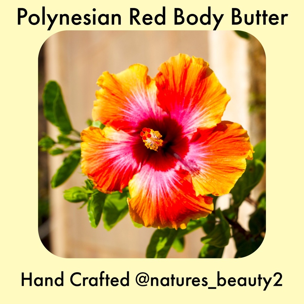 Polynesian Red whipped body butter hand crafted